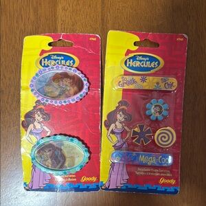 Vintage goody Disney Hercules Colorful Hair Accessory Set